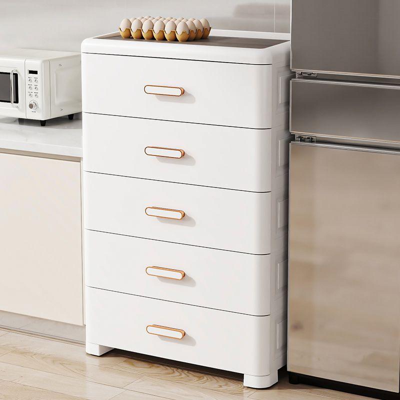 Thickened Storage Cabinet, Organizer Cabinet, Household Snack Storage Box, Bedroom Plastic Five-Drawer Cabinet, Storage Cabinet, Drawer Style 1
