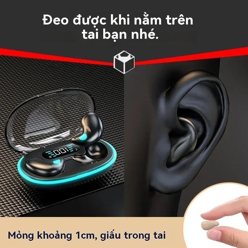 Tai nghe X55 không dây TWS Bluetooth 5.2 chống thấm nước, có nút điều khiển và giảm tiếng ồn - Nhét Tai, Nghe Nhạc Silicon