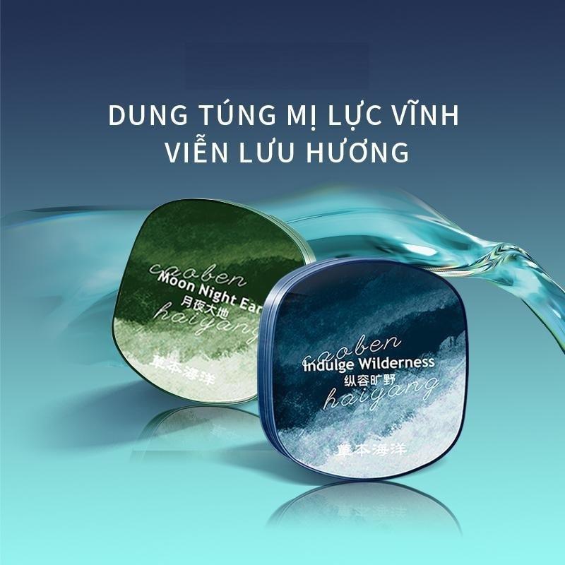 Nước Hoa Khô Nam Cologne Dạng Sáp Nguyên Chất Không Cồn Hương Tự Nhiên Lưu Hương Lâu Dễ Mang Đi Du Lịch Quà Sang