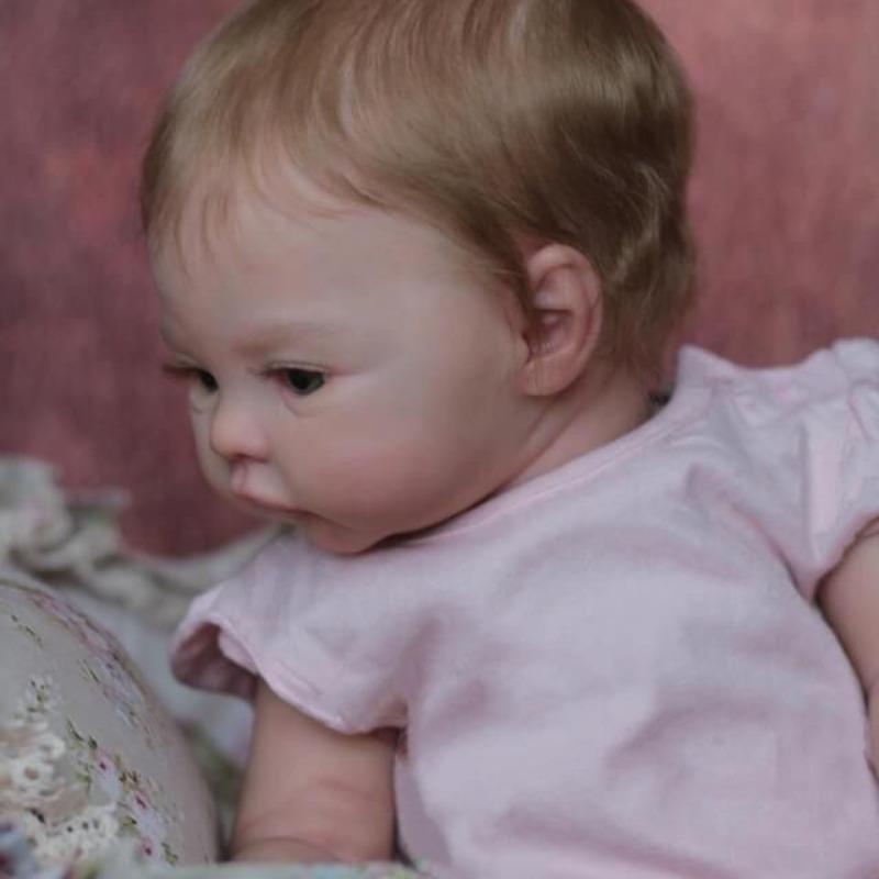 45cm Realistic Newborn Doll, Reborn Baby Doll 17 Inch Soft Reborn Toddler Doll, For Kid Dress Up Play House, Christmas Gift, Santa Presents, Kids Toys 5