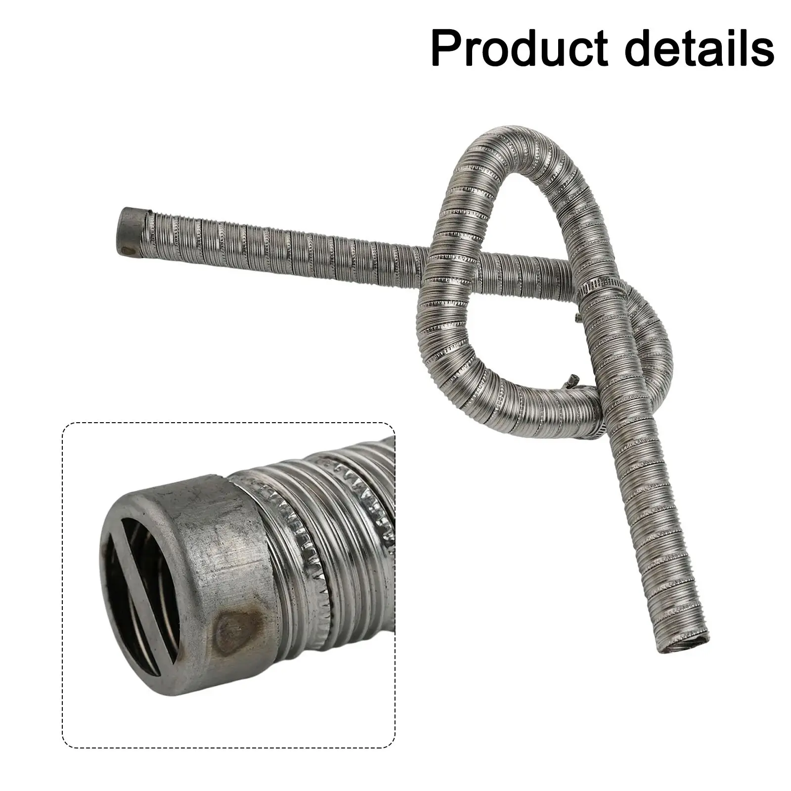Diesel Air Heater Exhaust Pipe Double Wall 24mm60cm Stainless Steel Exhaust Hose