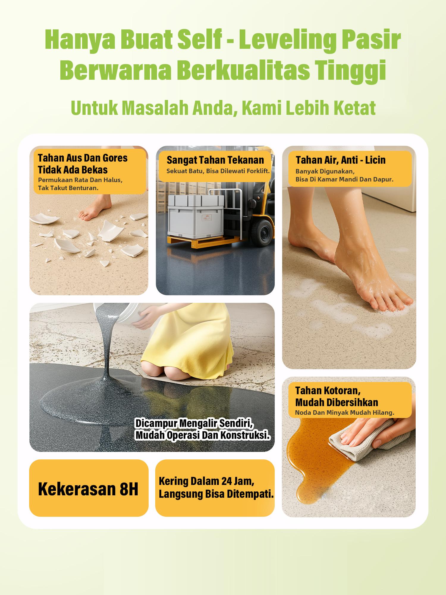 【Mengkhususkan diri dalam pernis selama 10 tahun】cat lantai epoxy 4 warna lantai semen cat lantai semen epoxy floor coating cat kolam cat keramik cat kamar mandi cat cat epoxy lantai cat kolam cat pelapis Biru Hijau