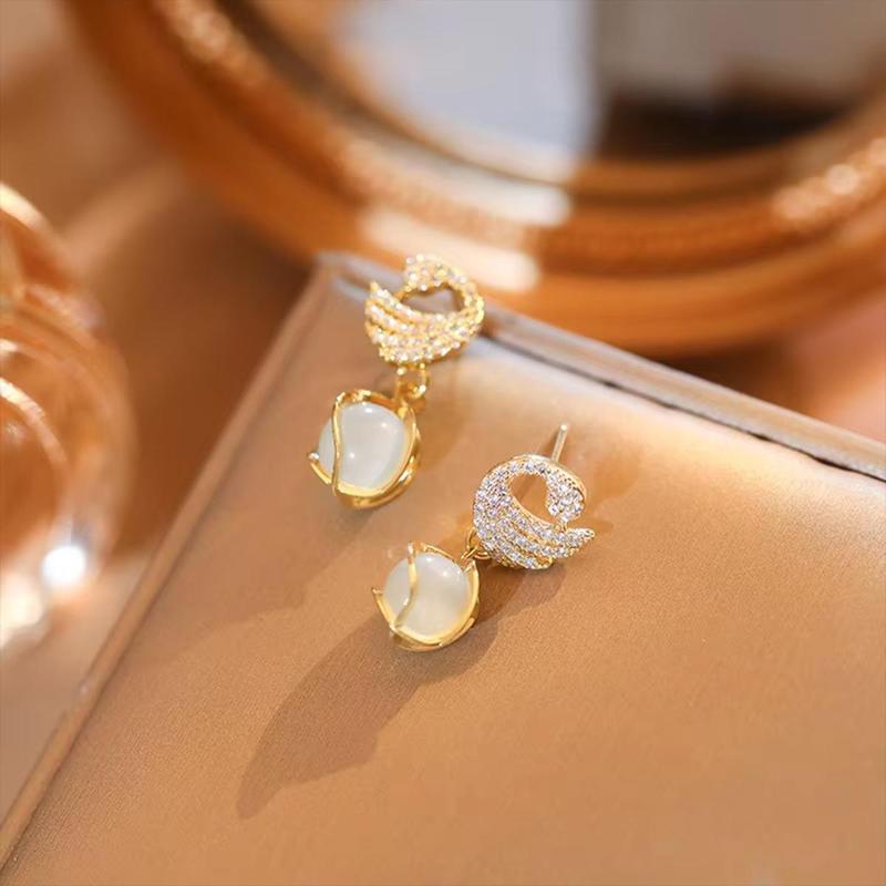 Product Introduction of Bông Tai Thả Hình Thiên Nga, Lấp Lánh, Dành Cho Phụ Nữ Và Trẻ Em Gái, Thời Trang, Tinh Tế, Ngọt Ngào Và Thanh Lịch Voi 19