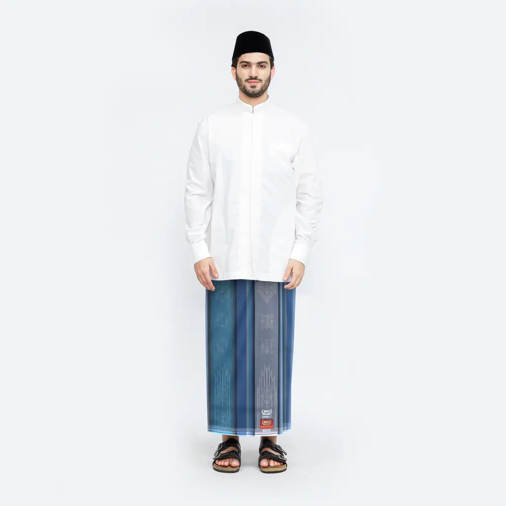 Sarung BHS Infinity Gold Motif V33 DDA Biru 01