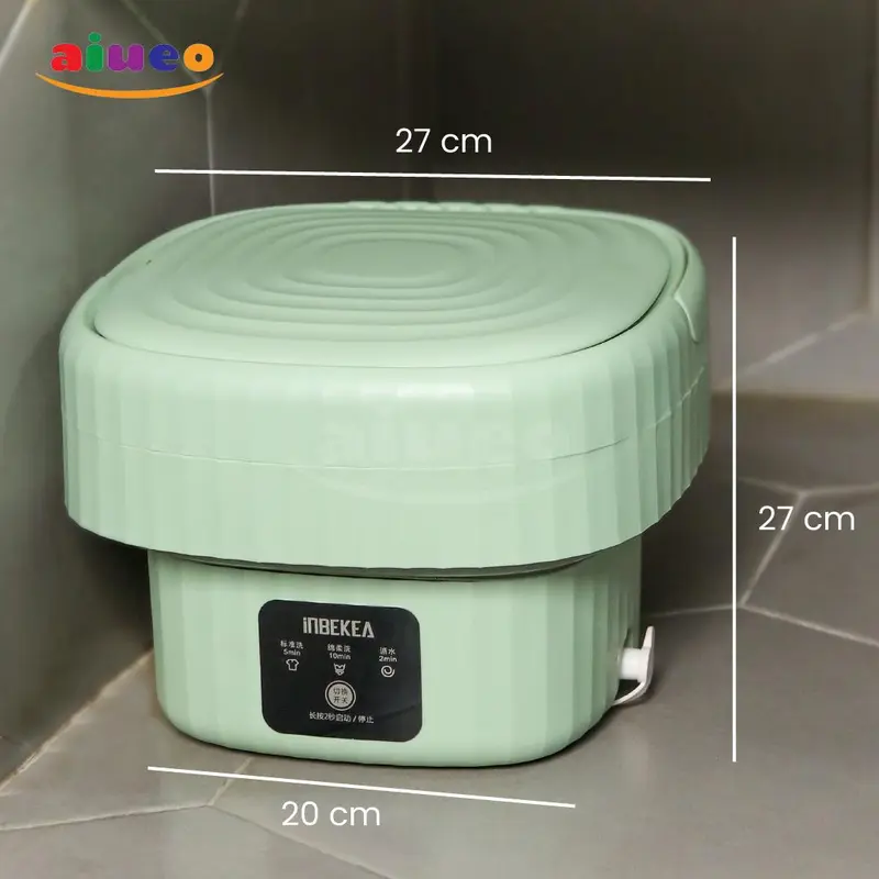 AIUEO Folding Mesin Cuci Portable Mesin Cuci Lipat Mini Folding Washing Machine Kapasitas 6 L 4