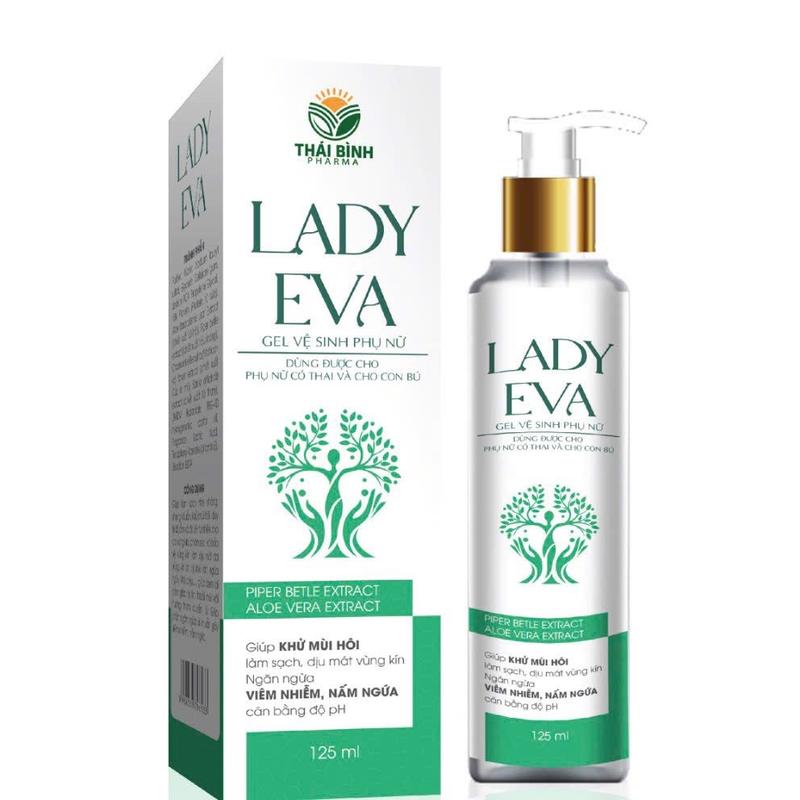Gel vệ sinh phụ nữ LADY EVA 125ml - Giúp khử mùi hôi,     Ngăn mùi giúp thơm mát - Hỗ trợ quá trình viêm nấm. 0