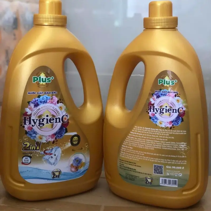 ( Tặng  3,6 lít giặt ) 1 Thùng 10 can (1 canx 2 lít) Nước giặt xả HygienC Plus - Làm sạch lưu hương thơm ( 10 can x 2 lít = 20 lít 5