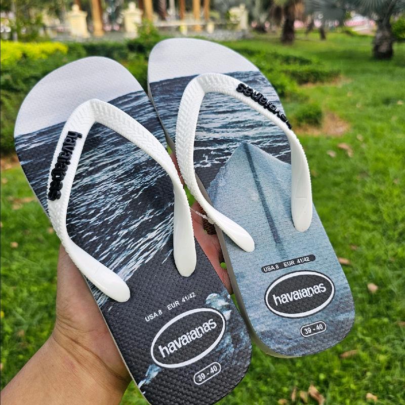 Dép Cao Su  Havana Lướt Ván Trắng Thái Cao Cấp Dép kẹp Tông lào Nam Đế Bằng