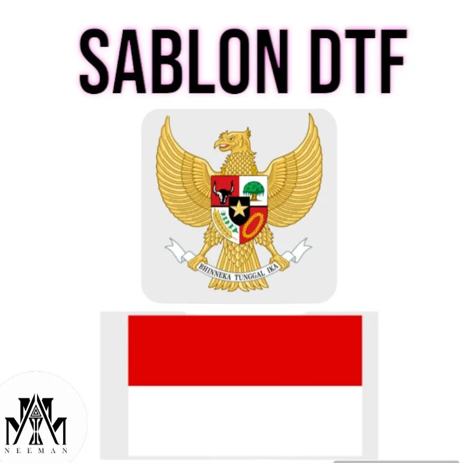 Sablon Bendera dan Garuda
