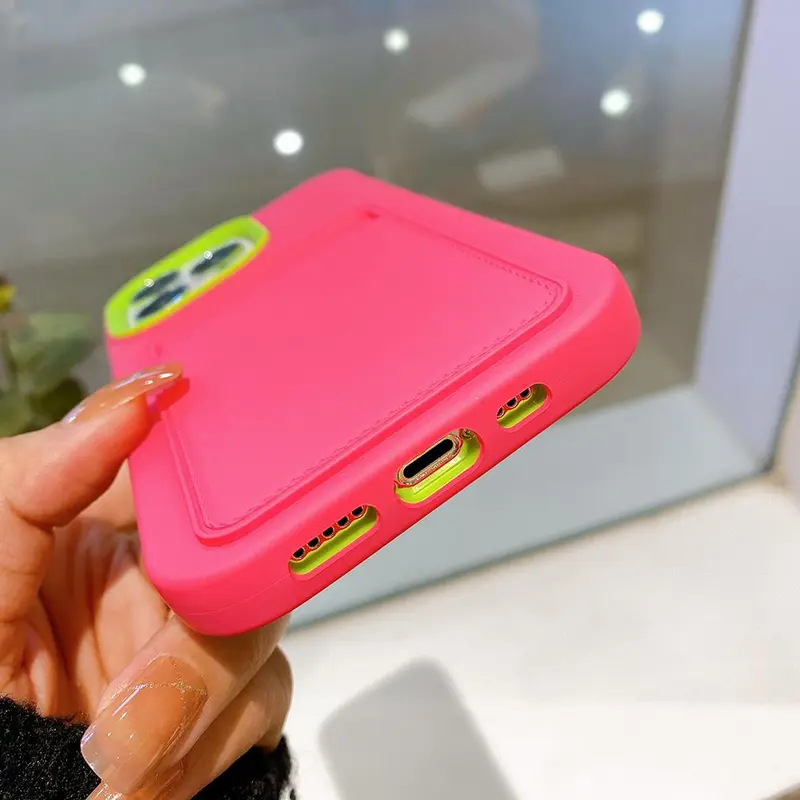 2 in 1 Phone Case with Card Slot, Anti-fall Phone Case, Anti-sweat & Anti-fingerprint Phone Cases for iPhone 11 12 13 14 15 16 Pro Max, Electronics Accessories, Safety 4