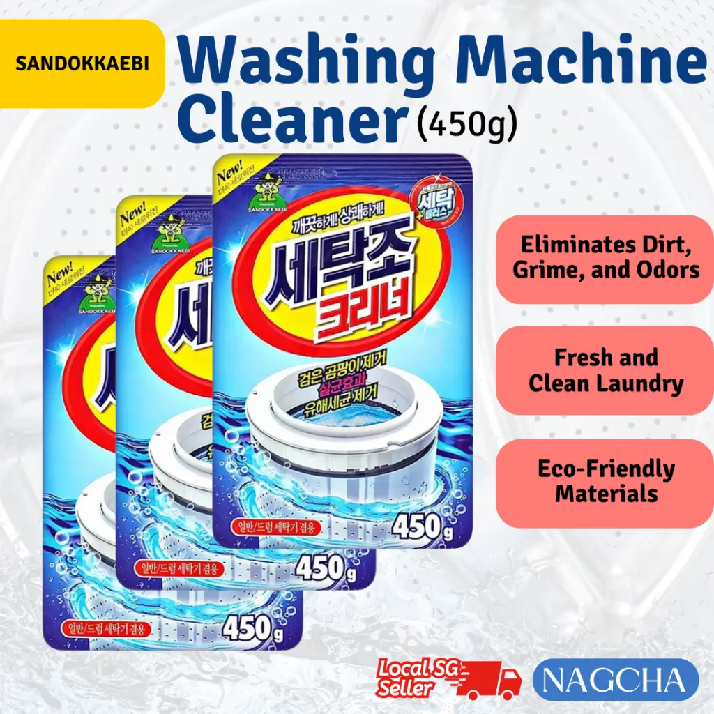 [BUNDLE OF 8] Sandokkaebi Washing Machine Cleaner Efficient Clothes Dirt Removal (450g)