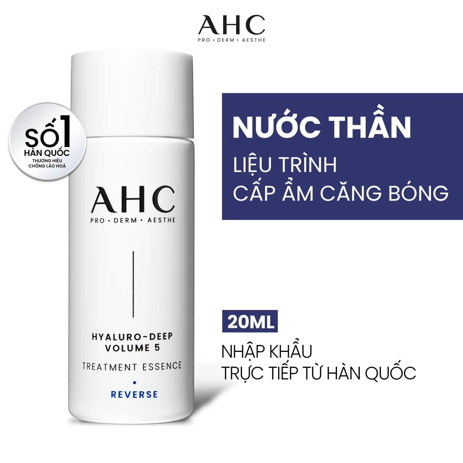 [HB GIFT] Nước thần cấp ẩm sâu căng bóng AHC HYALURO-DEEP VOLUME 5 20ML ...