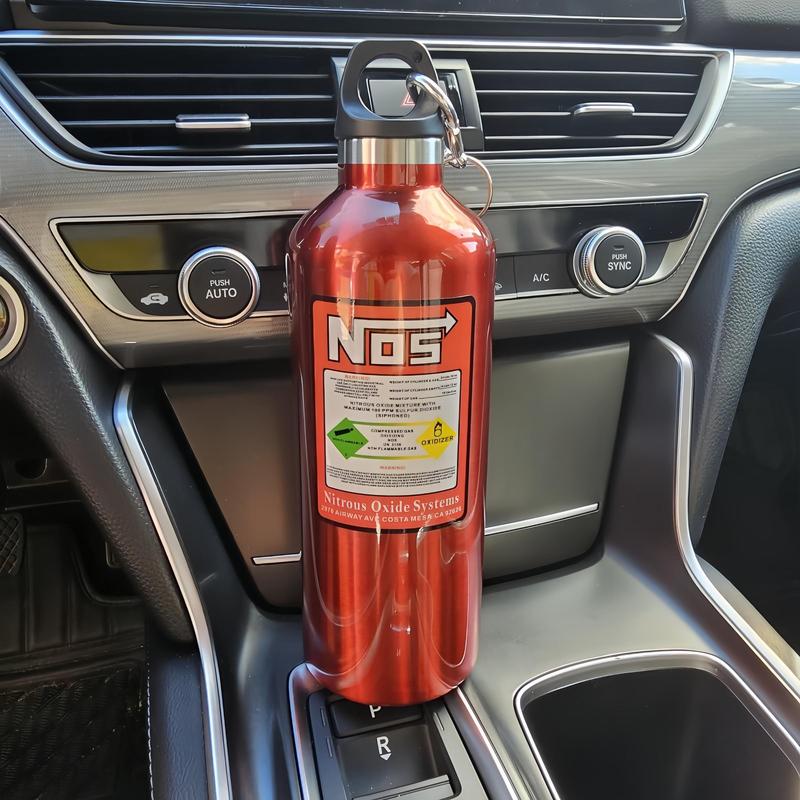 Product Introduction of Car NOS Water Bottle, 1 Count 500ML Stainless Steel Water Bottle, Car Water Cup, Car Interior Accessories for Men & Women, Tumbler, Insulated, Flask, Car Products 4