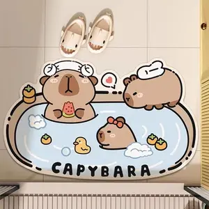 MR MAT Keset Diatomite Capybara 40x60cm Keset Kamar Mandi Keset Lantai Anti Slip