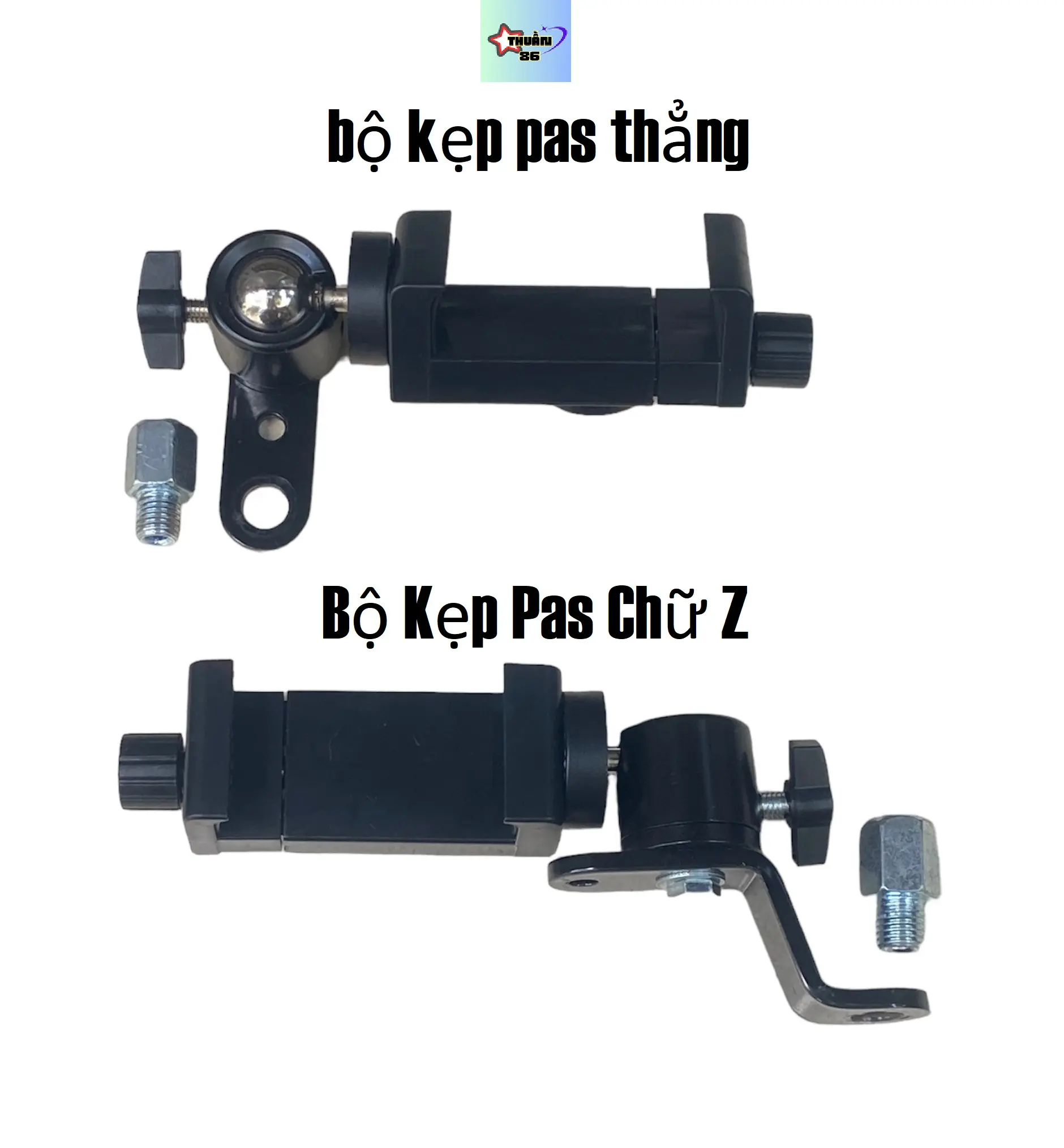Kẹp Điện Thoại Dành Cho Xe Máy, Xoay 360 Độ, Gắn Được Tất Cả Các Dòng Xe, Thiết Kế Nhỏ Gọn Phụ Tùng Phụ Kiện