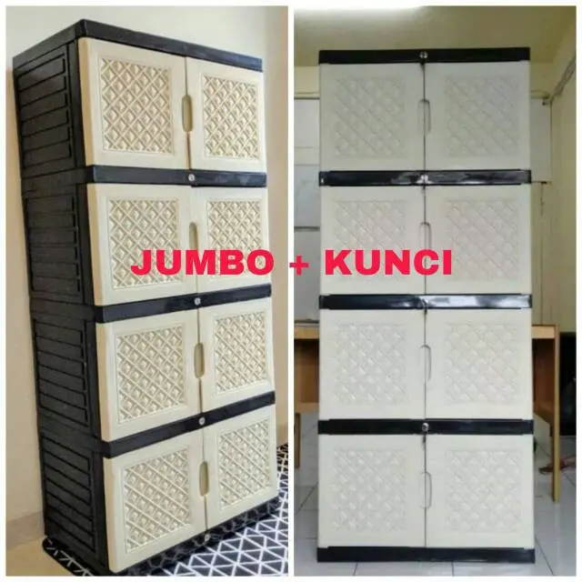 lemari plastik lemari pakaian JUMBO SUSUN 4 0