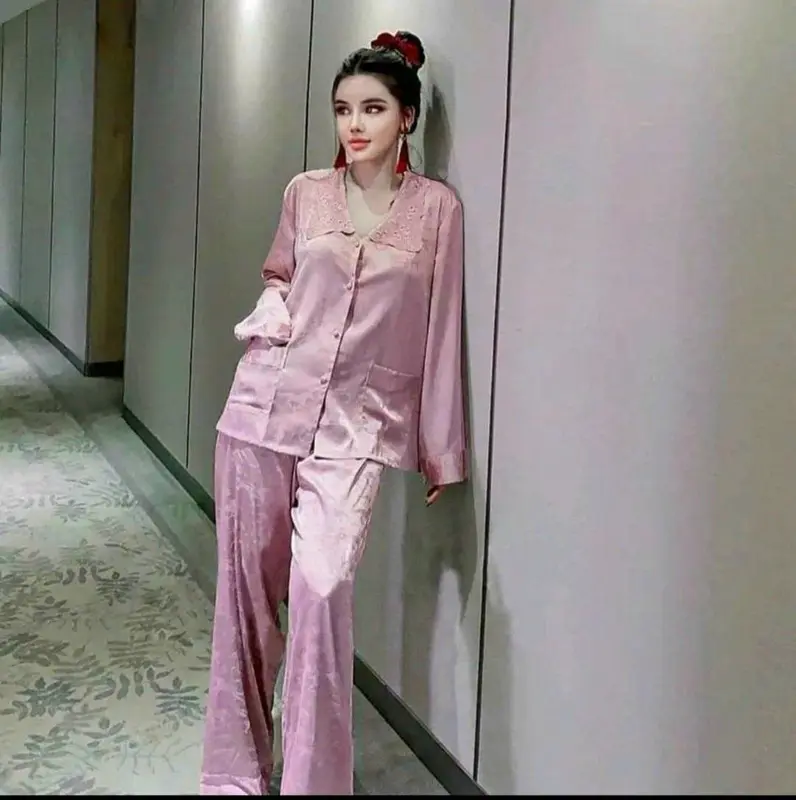 Bộ ngủ 33 lụa gấm xinh mặc nhà, đồ ngủ QCCC 4