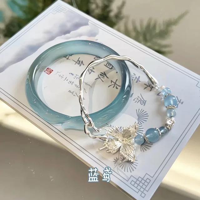 Vòng Tay Cáo, Phong Cách Trung Quốc Mới, Vòng Tay Tua Rua Khóa An Toàn, Dành Cho Nữ, Vòng Tay Phổ Biến Độc Đáo Vòng Tay Lạnh Phong Cách Cổ Xưa 7