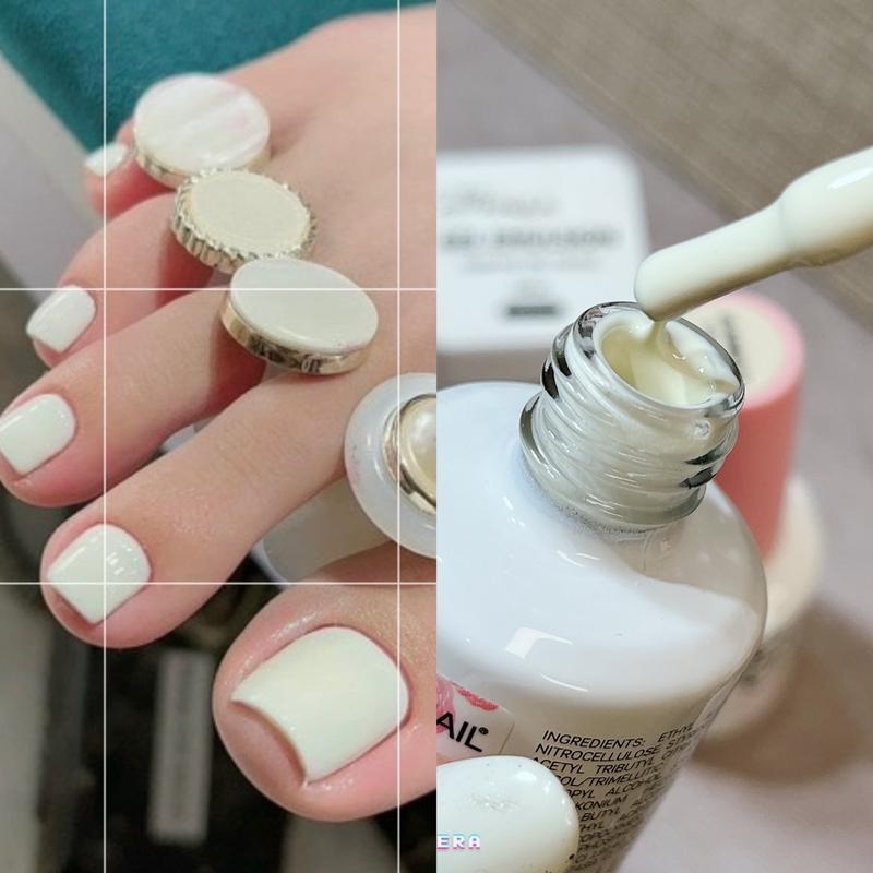 Sơn Gel Trắng Sữa Chua Bobo,sơn màu ứng dụng cao Dung Tích 15ml - Sơn Base Hơ 60s