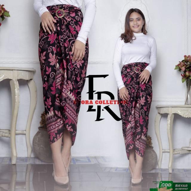 rok lilit - fashion wanita - bawahan kebaya - rok lilit batik - bawahan batik - motif pepaya kain - Wisuda - free Ring