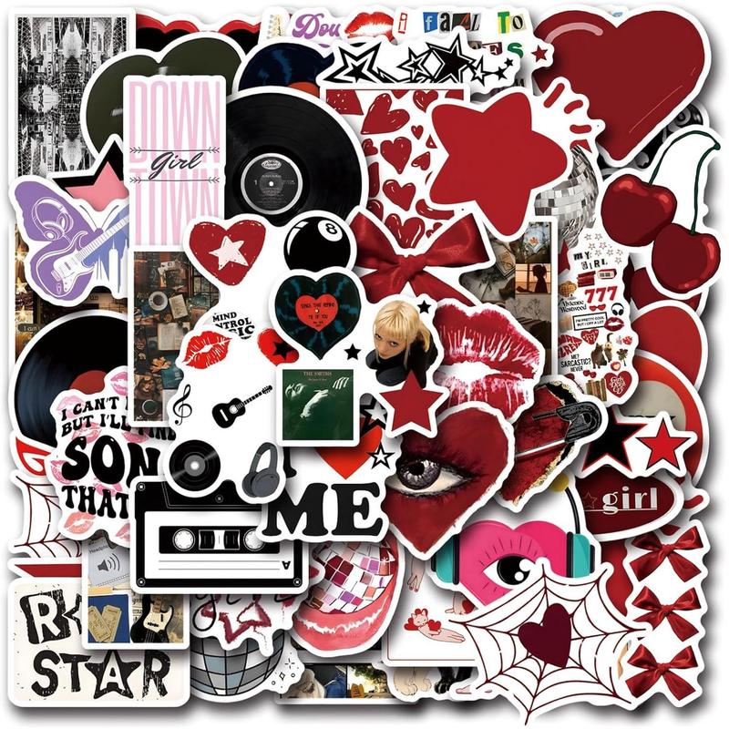 Aesthetic Y2K Stickers Pack, 55 count Cool Downtown Girls Stickers ...