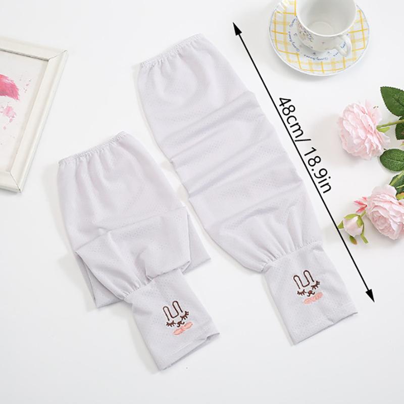 Tay Áo Dài Lụa Lạnh Mùa Hè, Che Cánh Tay Chống Nắng, Dành Cho Nam Và Nữ, Còng Tay, Tay Áo Cánh Tay Đạp Xe Chống Tia UV Mới, Hở Ngón 6