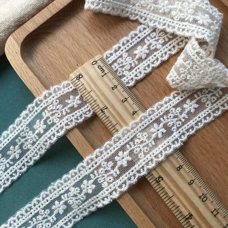 Product Introduction of Handmade DIY Accessories Mesh Embroidery Lace Cotton Thread Clothes Edge Lock Decoration 4cm 3