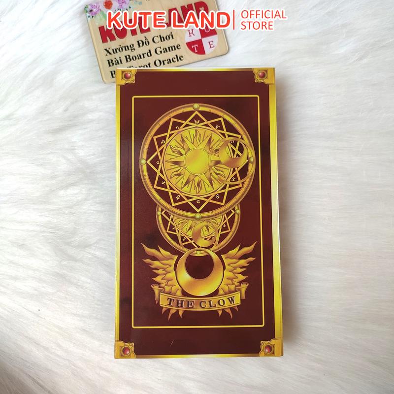 [Size Gốc] Bài Tarot Clow Sakura CardRaptor Phiên Bản Màu Nâu 56 Lá Bài Tặng Đá Thanh Tẩy
