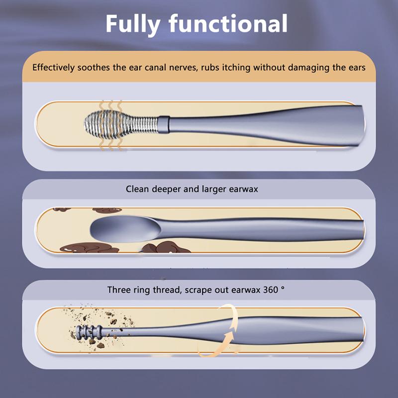 Product Introduction of 6pcs/Set Ear Cleaning Kit Ear Picking Tool Set Pocket Ear Wax Remover Cleaner Spoon Protector Ear Pick Organizer Case 20