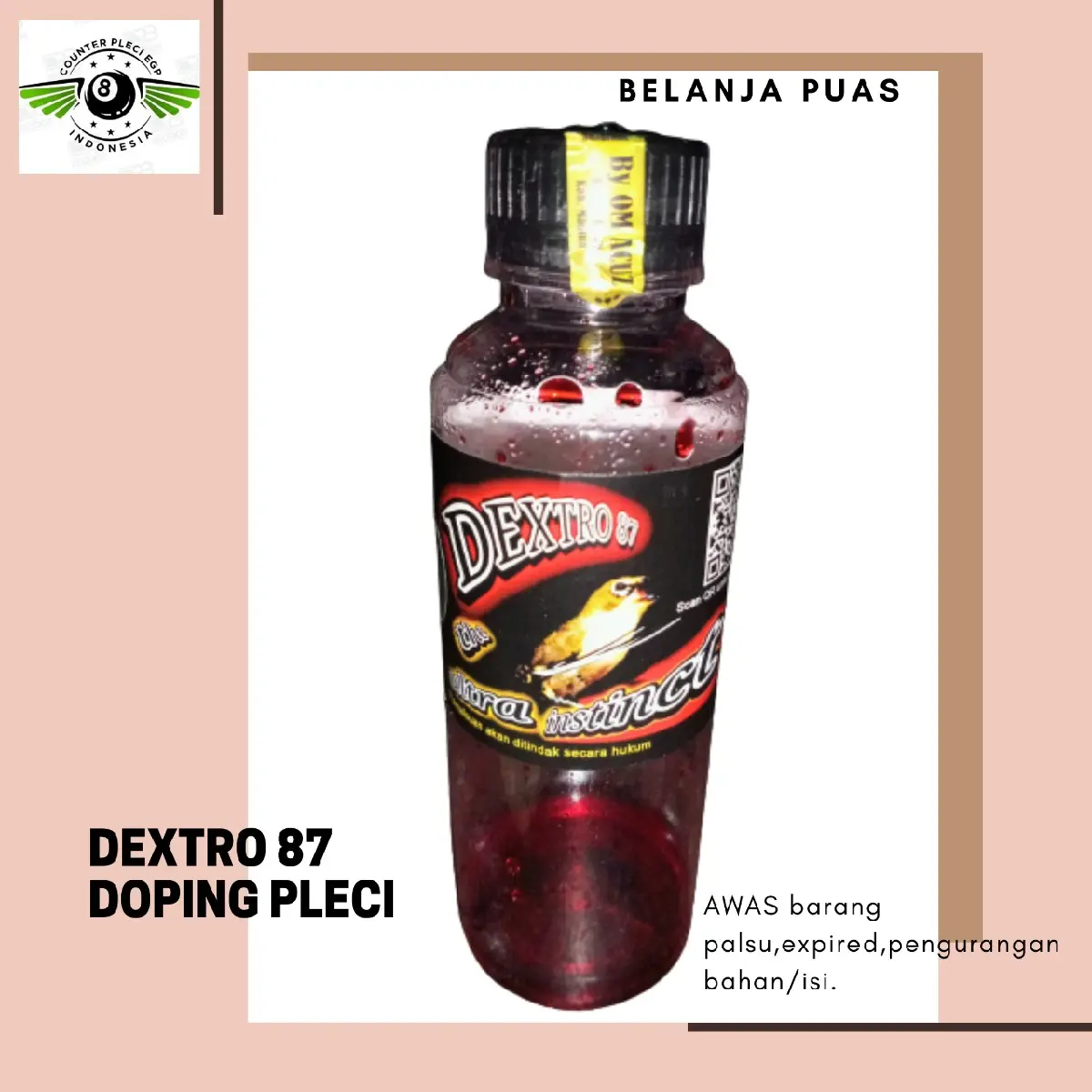 DEXTRO 87 ORIGINAL  MINUMAN PLECI AGAR CEPAT GACOR