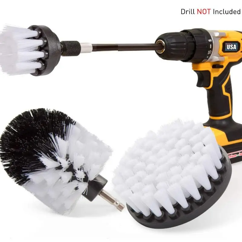 Electric Drill Brush Set, Car Wheel HUB Cleaning Brush, Drill Brush Set, Car Wash Accessories, Professional Car Cleaning Tool