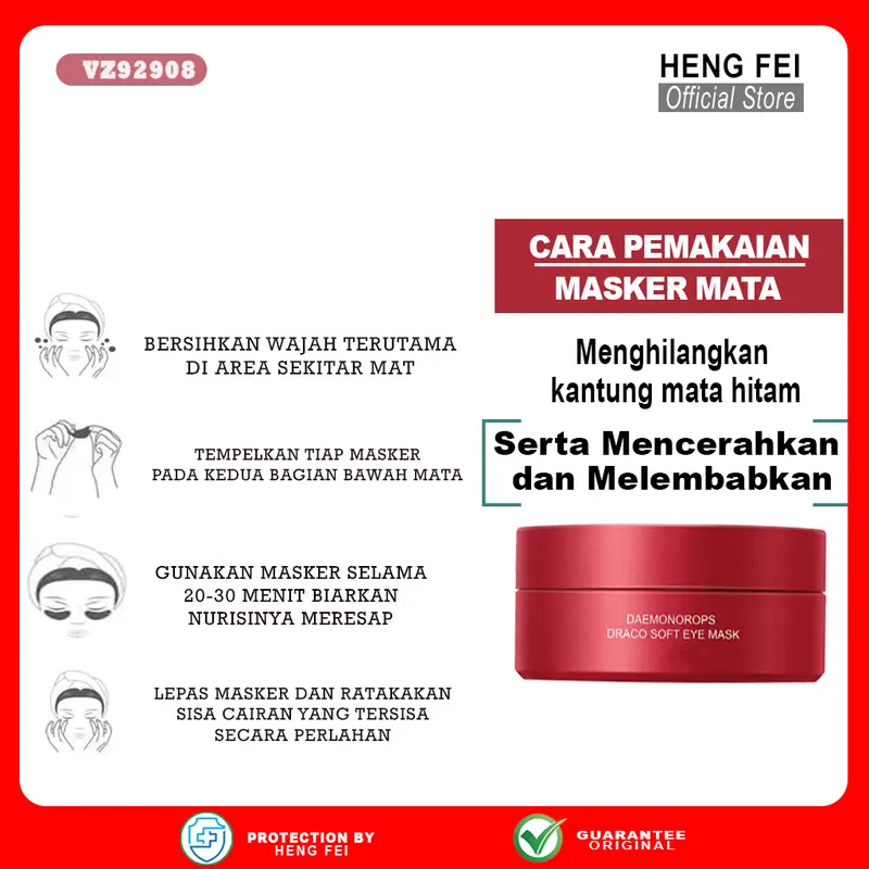 BPOM Veze Masker Mata Penghilang kerutan dan Mencerahkan Kulit 80gram - FZ92908 4