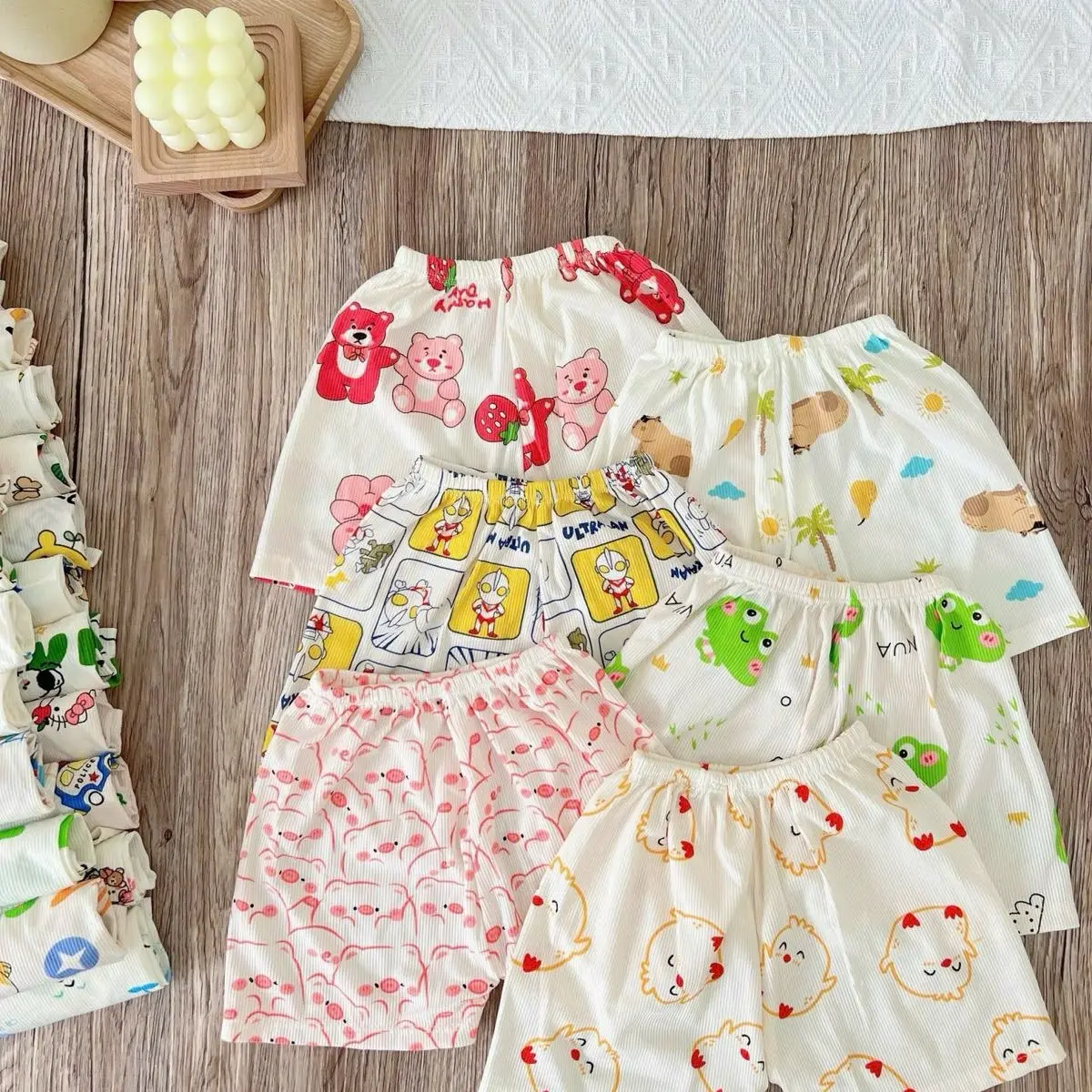 Combo 10 quần tăm lạnh cho bé trai và gái, size 1-5, từ 4-15kg (mẫu ngẫu nhiên)