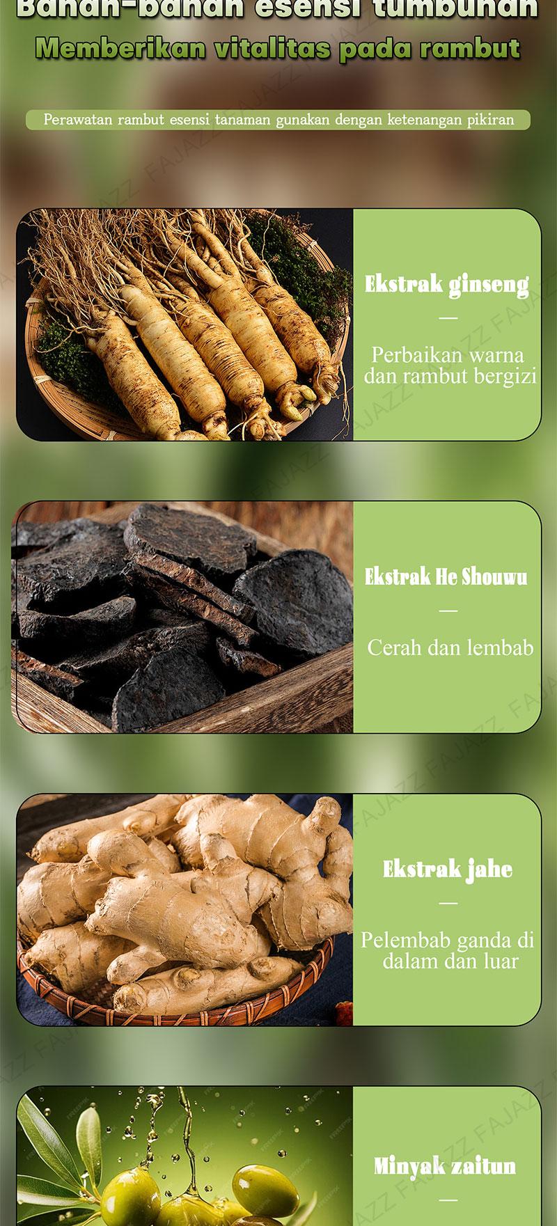 【COD】Fajazz Pewarna Rambut All Black Diformulasikan Khusus untuk Rambut Beruban Ekstrak Tumbuhan Tanpa Alkohol dan Aerosol 150ml 300ml 600ml