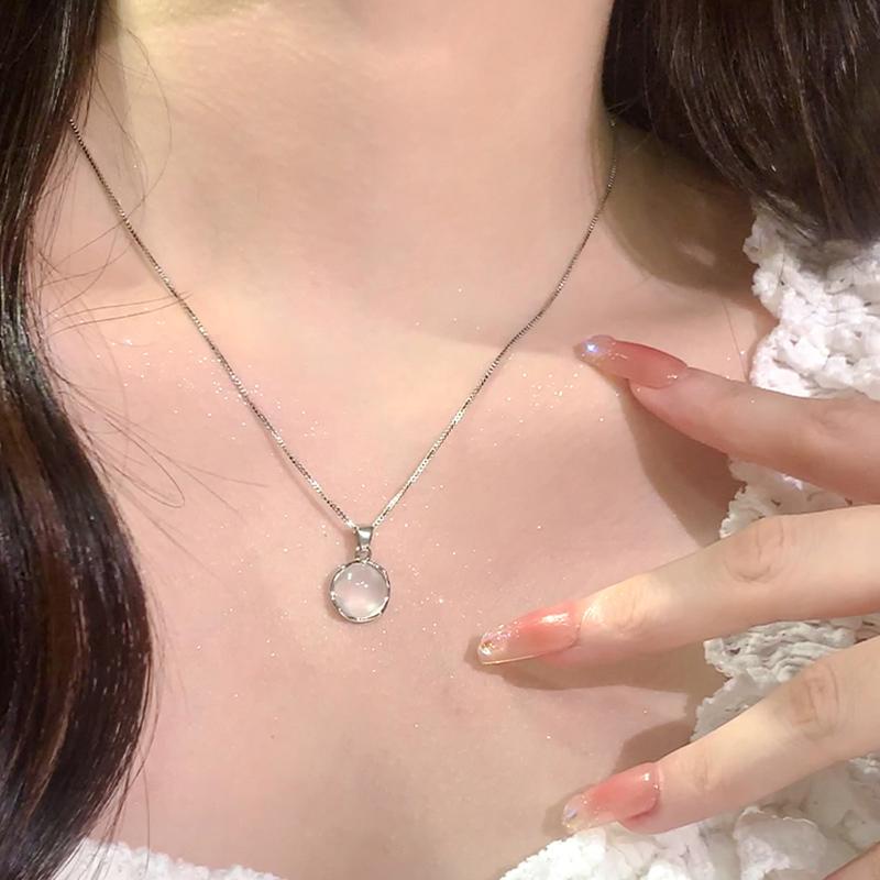 Vòng Cổ Mặt Dây Chuyền Tròn, Phong Cách Ins, Dây Chuyền Xương Đòn Thanh Lịch, Phụ Kiện Thời Trang, Thích Hợp Làm Quà Tặng Ngày Của Mẹ 8