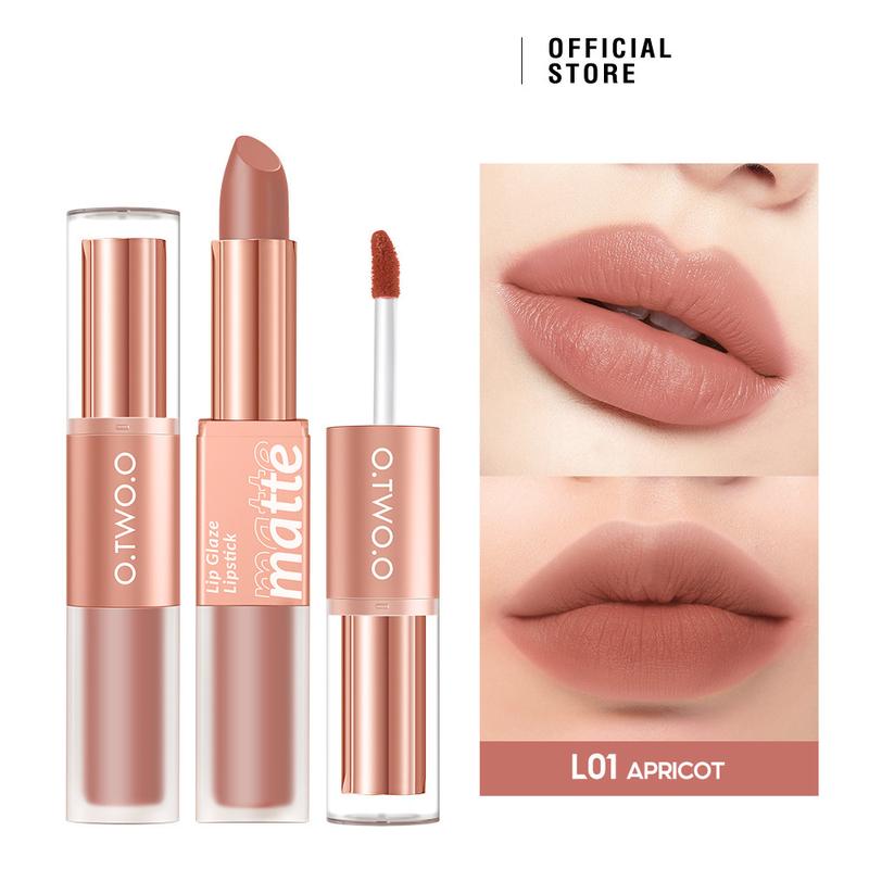 【COD】O.TW O.O 2-in-1 Soft Mist Double Sided Lip Mud Lipstick Waterproof Non Stick Cup Non Graduated Cup Velvet Mist Lipstick 8