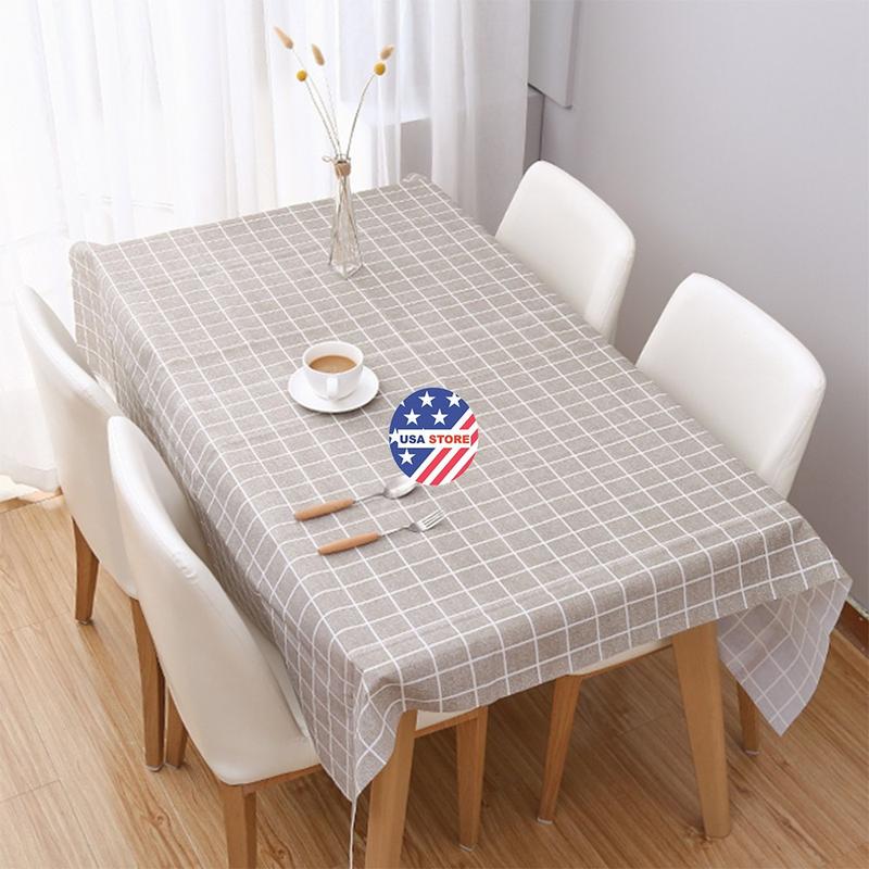 Khăn Trải Bàn Ô Vuông Caro Hàn Quốc Thảm Picnic Vải Peva Phông Nền Chụp Ảnh Vintage Trang Trí Bàn Học