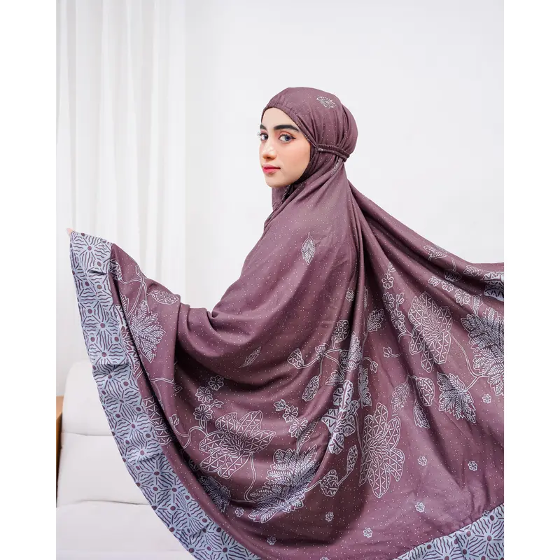 {Tameera} Mukena Batik Dewasa Premium Terbaru Rayon Adem 5