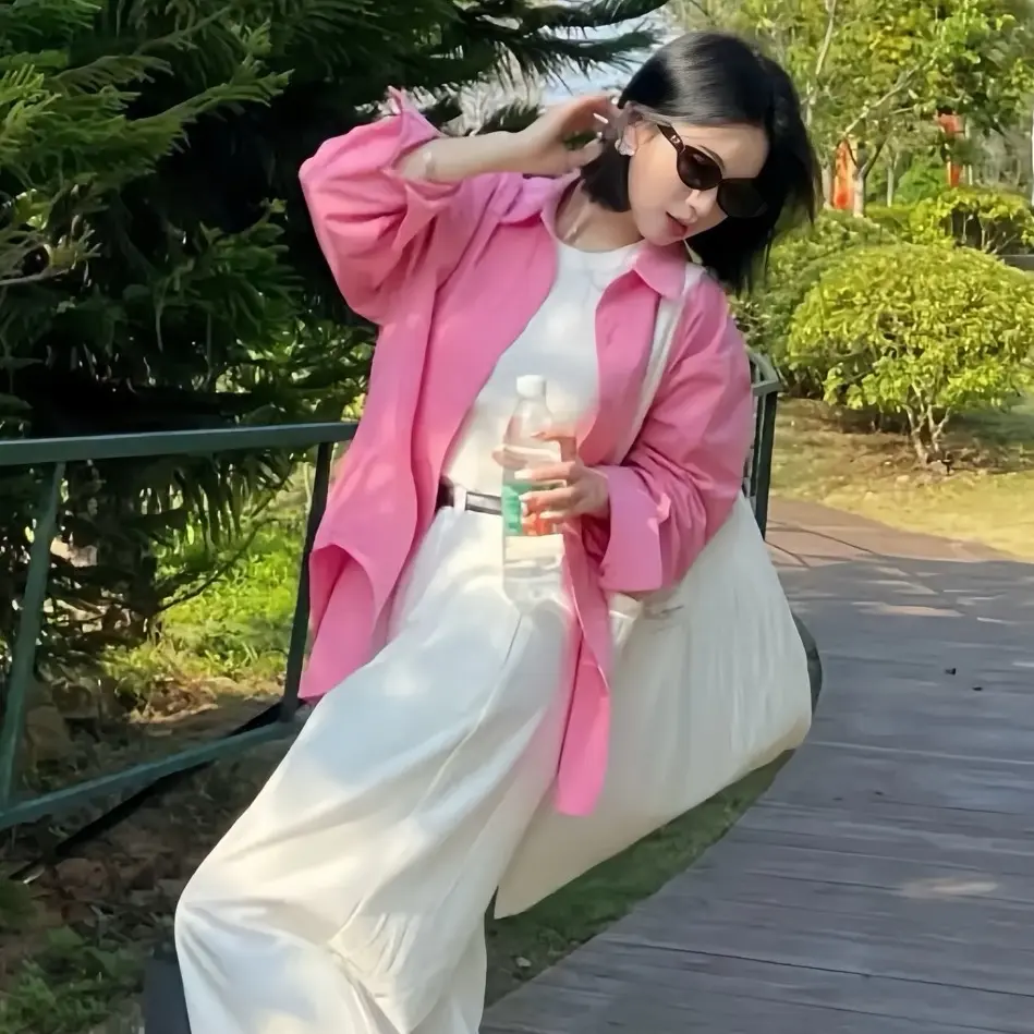 Áo Sơ Mi Nữ Công Sở MAYYA Dáng Rộng Dài Tay, Cotton Hàn Chất Mềm Mát, Vạt Bầu Nhiều Màu Trẻ Trung Năng Động A09 Top Women
