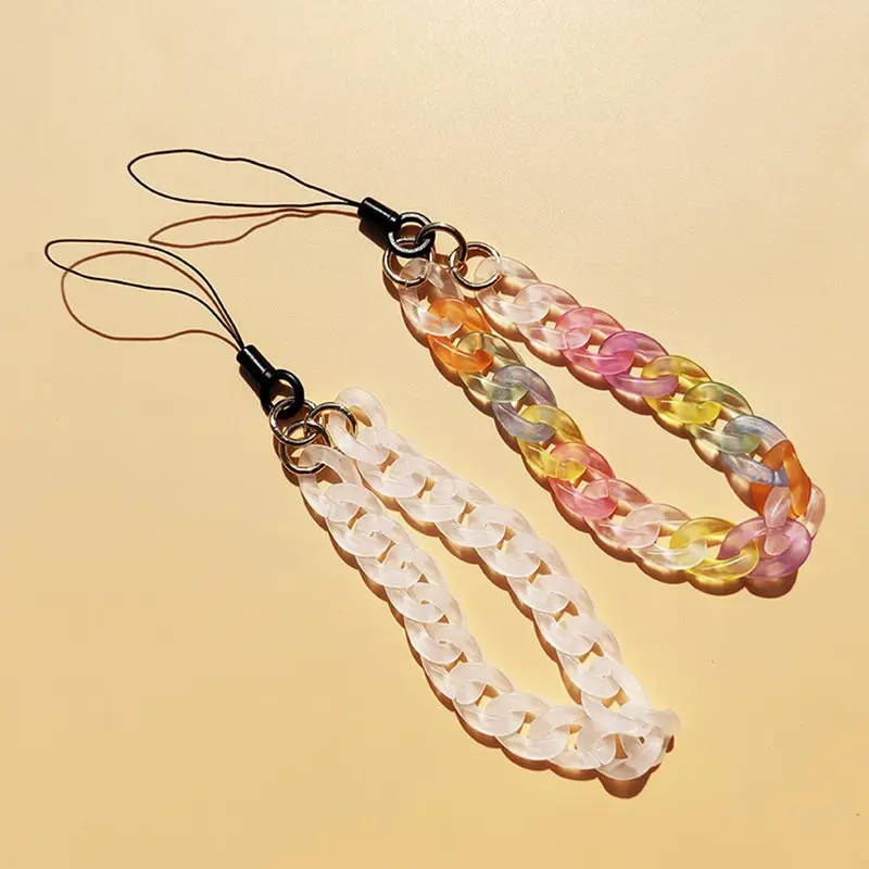 Fashionable Chain Phone Decoration, Frosted Acrylic Mobile Accessories, Anti-lost Mobile Phone Lanyard 3