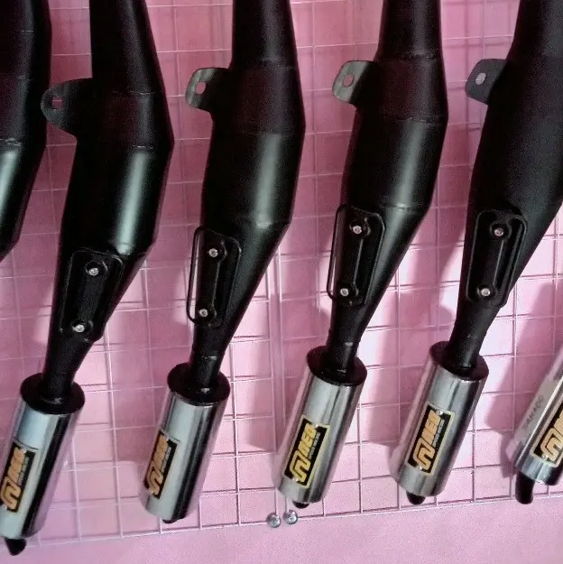 Knalpot standar racing RC 100 Bravo suara garing kemrincing Mesin