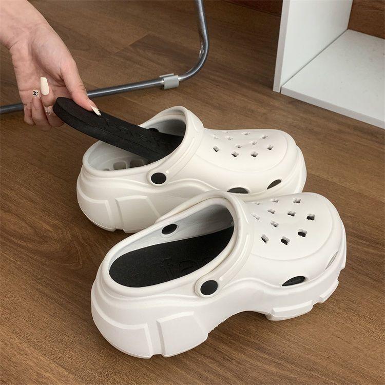 Product Introduction of Dép sục dế cao phù hợp cho cả nam và nữ, nâng chiều cao bật phong cách ,dế dày ó-8cm DéP Đế Bằng Sandal Hoa 21