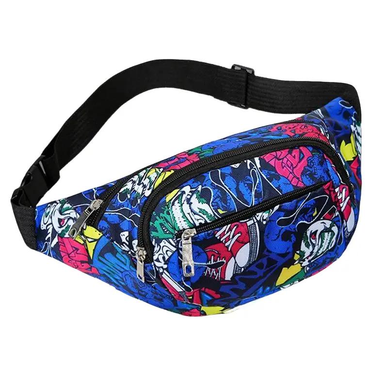 Túi đeo hông đeo trước ngực Nhiều ngăn sắc màu mới FR55 {ĐẰNG CẤP} Nam Bag