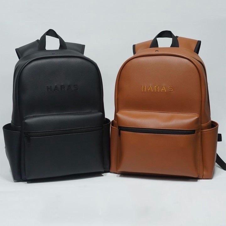 Ba Lô Da PU Cao Cấp VITAS - VT341 Da PU Màu đen Màu nâu Da PU Đeo Vai Backpack Nam