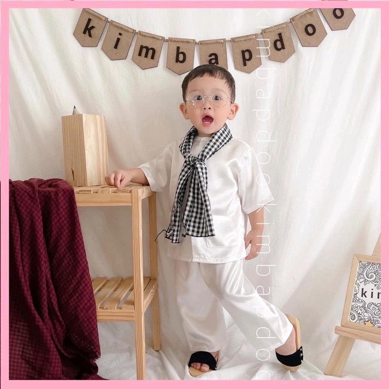 Set bà ba bé trai siêu xinh gấm lụa 2
