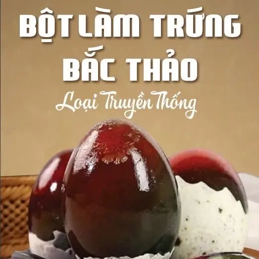 Bột làm trứng Bắc thảo đen gói 500gam