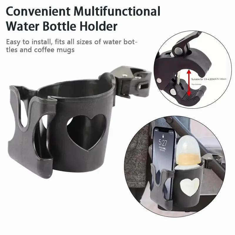 Baby bottle Water bottle holder Portable, suitable for various sizes of water bottles and coffee cups. Adjustable, easy to install in the car, providing passengers with a convenient beverage storage solution