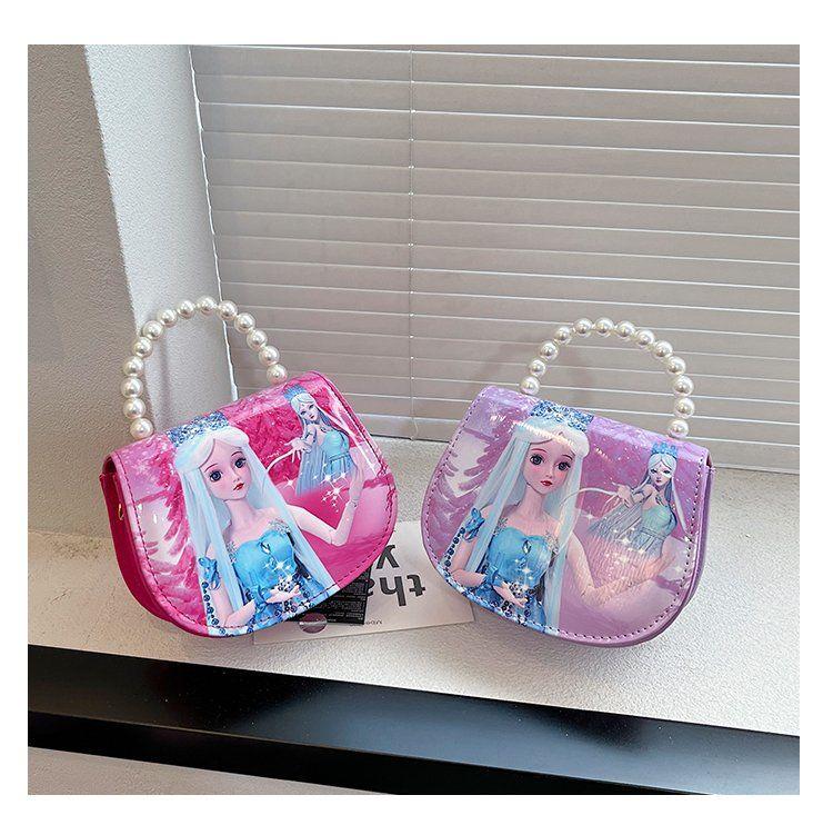 Product Introduction of Beg Bahu Tunggal Kanak-kanak Puteri Ais Baharu Gadis Kecil Yang Comel Gaya Puteri Korea Beg Utusan Tangan Mutiara Luoli Sangat Comel 18