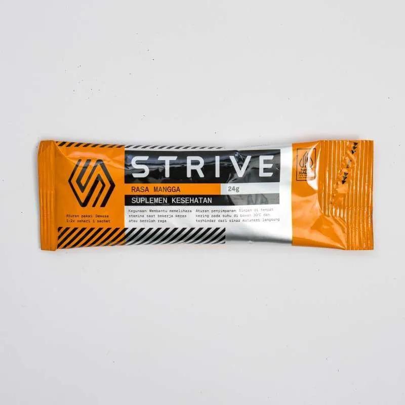 STRIVE ENERGY GEL 24g MANGGA MARKISA NANAS untuk supplemen tenaga lari sepeda triathlon  - 1 BOX isi 5 sachet 2