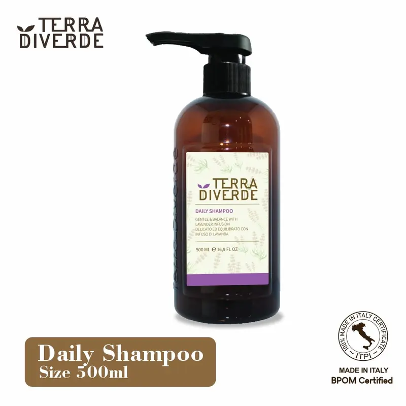 Terra Diverde Daily Shampoo (Shampoo Antibakterial & Anti Rontok) Conditioner Ketombe 4
